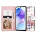 Knížkový obal na Samsung Galaxy A34 5G Tech-Protect Wallet Blossom Flower