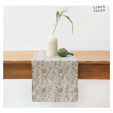 Lněný běhoun na stůl 40x200 cm Botany 2 Lightweight – Linen Tales