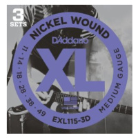 D'Addario EXL115-3D Blues/Jazz Rock - .011 - .049