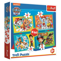 Puzzle Tlapková patrola Šťastný tým 4v1