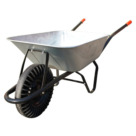J.A.D. TOOLS kolečko stavební 80 l, plná pryž, pevná osa, pozinkované