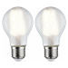 PAULMANN LED žárovka Filament E27 230V 2x7W 4000K mat 289.24