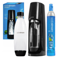 Saturátor Sodastream Spirit Easy Černý Láhev Eskpres Na Zplyňování Vody