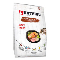 ONTARIO Cat Sterilised 7+ 2 kg