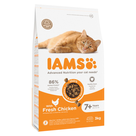 IAMS Advanced Nutrition Senior Cat s kuřecím - 2 x 3 kg