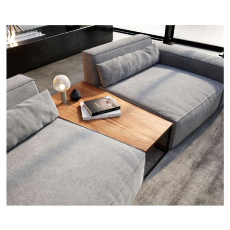 Konferenční stolek Tatius 120x40/70 přírodní akácie podnož