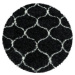 Ayyildiz koberce Kusový koberec Salsa Shaggy 3201 anthrazit kruh Rozměry koberců: 80x80 (průměr)