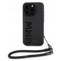 Pouzdro Bmw Leather obal Vodítko Cover pro iPhone 15 Pro Max, kožené