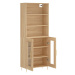 vidaXL Skříň highboard dub sonoma 69,5 x 34 x 180 cm kompozitní dřevo