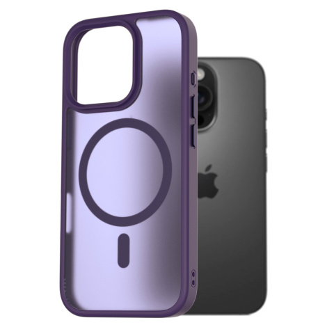 AlzaGuard Matte Case Compatible with Magsafe pro iPhone 16 Pro tmavě fialový