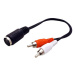 OEM Kabel audio DIN5pin(F) <- 2x cinch, 20cm