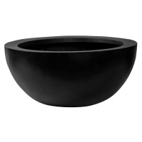 Květináč Vic Bowl, barva černá, více velikostí - PotteryPots Velikost: S - v. 18 cm, ⌀ 38.5 cm
