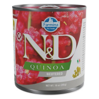 KONZERVA N&D DOG QUINOA PORK NEUTERED