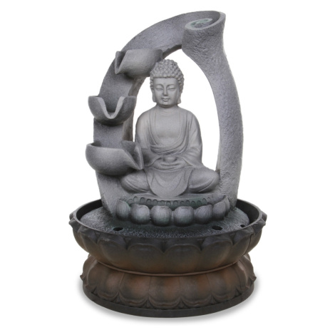 28 cm Buddha s kaskádou, dekorativní pokojová fontána s čerpadlem