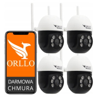 Monitorovací sada 4X Mini Otočná Ip kamera Wifi venkovní 5xZOOM Z16