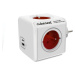 Cubenest PowerCube Original rozbočka, 4 zásuvky + USB A+C PD 20 W, červená - 6974699971023
