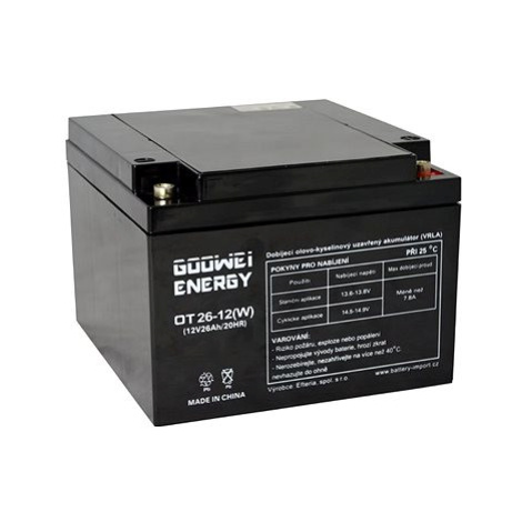 GOOWEI ENERGY OTL26-12, baterie 12V, 26Ah, DEEP CYCLE