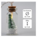 Nexos 65855 Vánoční dekorativní řetěz - 8 LED, mini skleničky se stromky