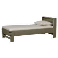 WOOOD Postel BOBBY borovice khaki 200x90cm