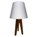 Stolní lampa CONE 1xE27/60W/230V dub bílá