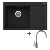 Sinks Rim 780 L Metalblack + Vitalia