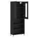 vidaXL Skříň highboard černá 69,5 x 34 x 180 cm kompozitní dřevo