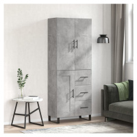 vidaXL Skříň highboard betonově šedá 69,5x34x180 cm kompozitní dřevo