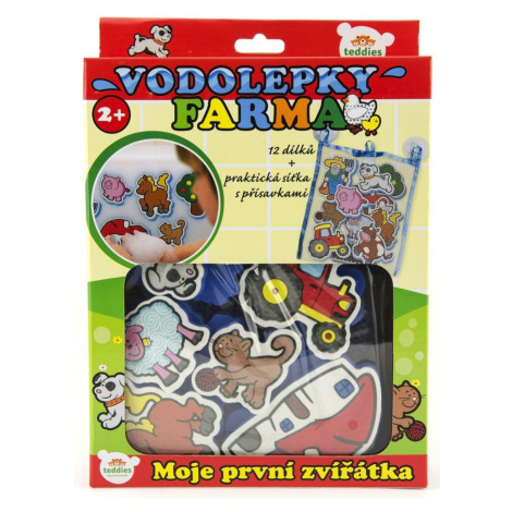 Vodolepky moje první zvířátka farma 12ks Teddies