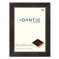 DANTIK rámeček 42 × 59,4, TOMAS černý velký plexi čiré