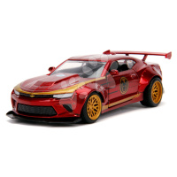 Autíčko Chevy Camaro 2016 Iron Man Marvel Jada kovové s otevíratelnými dveřmi délka 13 cm 1:32