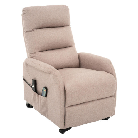 Livetastic RELAXAČNÍ KŘESLO, textil, pískové barvy