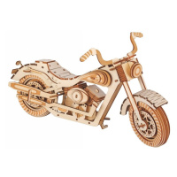 Woodcraft dřevěné 3d puzzle motocykl hd 1