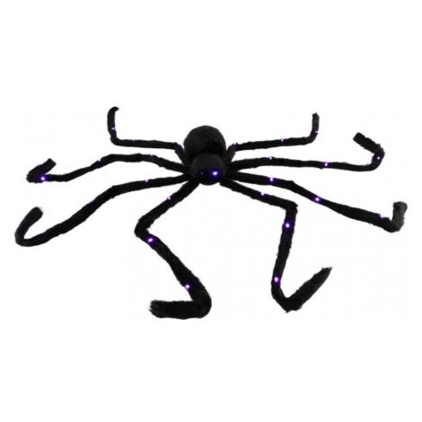 Teddies Pavouk velký plyš 125x9cm na baterie se světlem v sáčku 31x23x8cm karneval