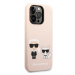 Karl Lagerfeld KLHMP14LSSKCI hard silikonové pouzdro iPhone 14 PRO 6.1" light pink Silicone Karl