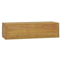 vidaXL Nástěnná koupelnová skříňka 110 x 45 x 30 cm masivní teak