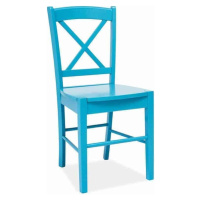 Casarredo Jídelní dřevěná židle CD-56 modrá