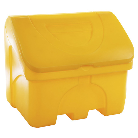 eurokraft basic Skladovací nádoba na posypový materiál, obsah 400 l, žlutá