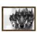 Wallity Nástěnný obraz Wolf 50x70 cm černobílý