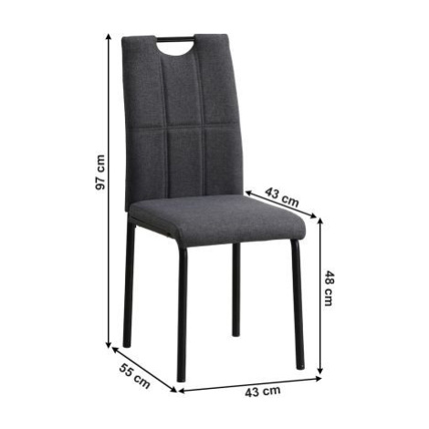Jídelní židle Outcor šedá FOR LIVING