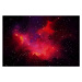 Fotografie Vector cosmic illustration. Beautiful colorful space, WhataWin, 40 × 26.7 cm