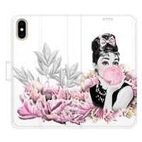 iSaprio flip pouzdro Girl with bubble pro iPhone X/XS