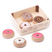 Bigjigs Toys Dřevěné hrací jídlo - Krabička s donuty
