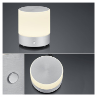BANKAMP BANKAMP Button LED stolní lampa, výška 18,5cm alu
