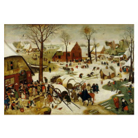 Brueghel, Pieter the Younger - Obrazová reprodukce The Census at Bethlehem, (40 x 26.7 cm)