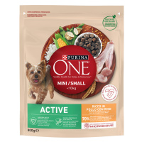 PURINA ONE Mini Active Chicken & Rice - 3 x 800 g