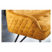 LuxD Designová lavice Natasha 156 cm hořčicový samet