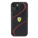 Ferrari FEHCP15SPTWK hard silikonové pouzdro iPhone 15 6.1" black Twist Metal Logo