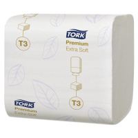 114276 Tork Premium skládaný toaletní papír Extra Soft, 2 vrstvy, bílý, 7560 ks, T3