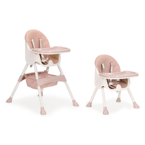 Dětská jídelní židlička 2v1 Pink EcoToys