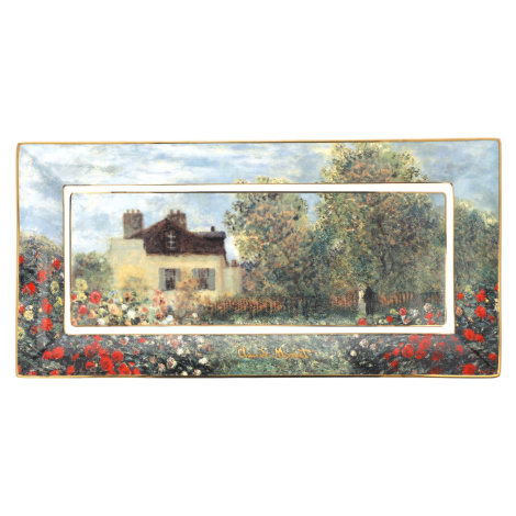 Goebel Monet podnos Umělcův dům 24 x 12 cm